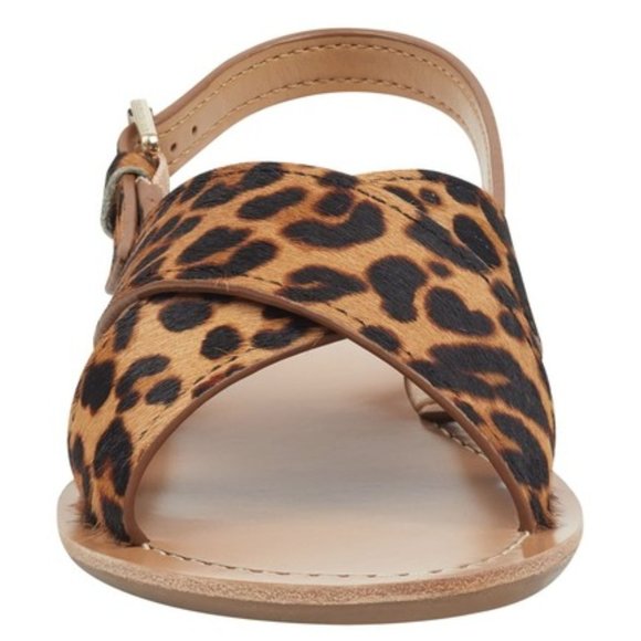 Marc Fisher Animal Print Leather Sandals - Picture 8 of 10